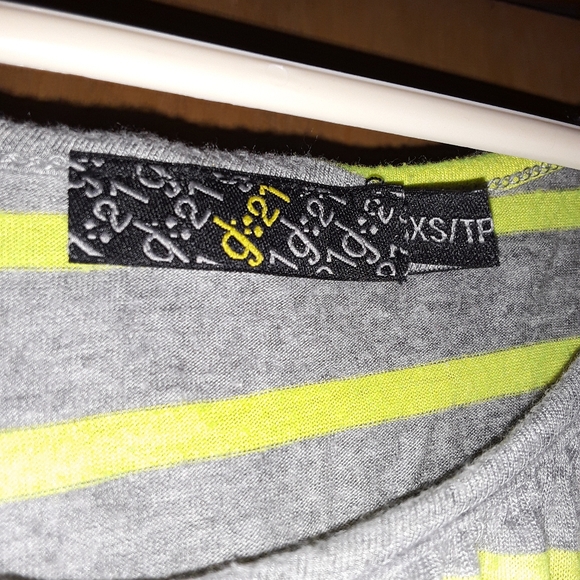 g21 Walmart Winged Neon Striped T-shirts - Picture 4 of 6